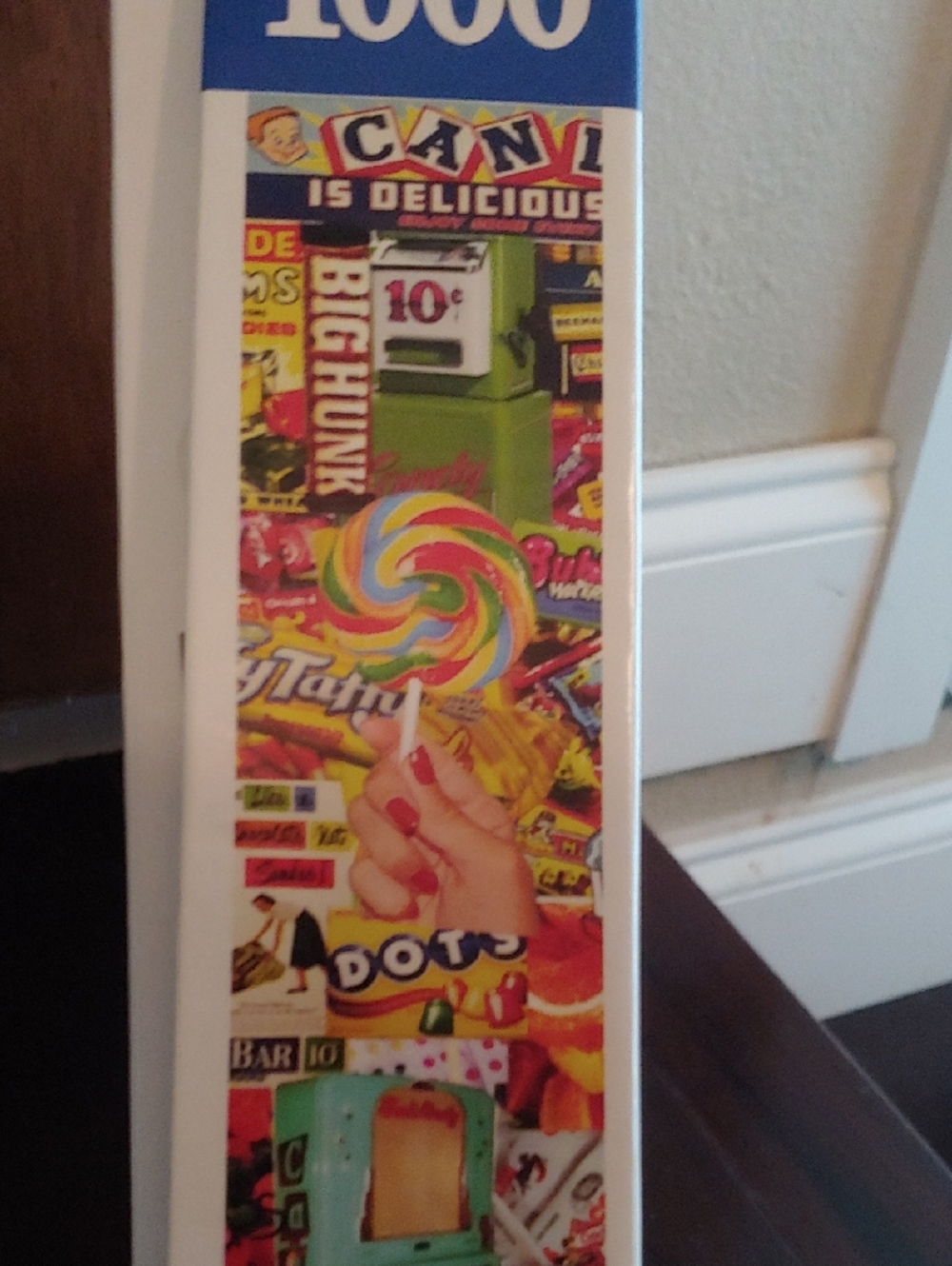 White Mountain Penny Candy Puzzle - Bright Multicolor Candy-Themed Collage - Picture 3 of 4